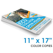 Copies 11" x 17" Double Sided Full Color
