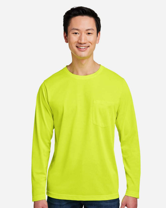 Harriton Unisex Charge Snag and Soil Protect Long Sleeve T-Shirt - M118L