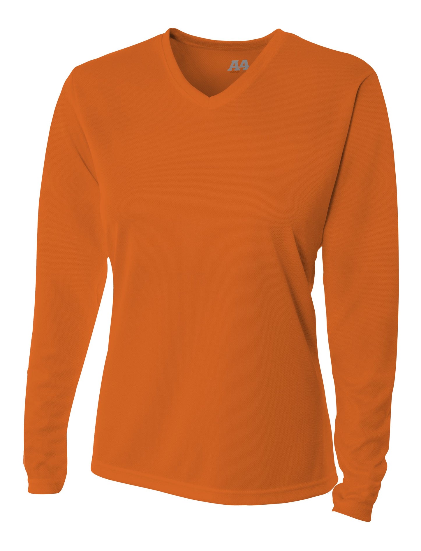 A4 NW3255 Ladies' Birds-Eye Mesh V-Neck T-Shirt