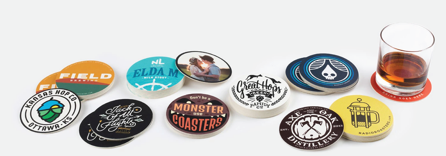 3.7" Circle Coasters