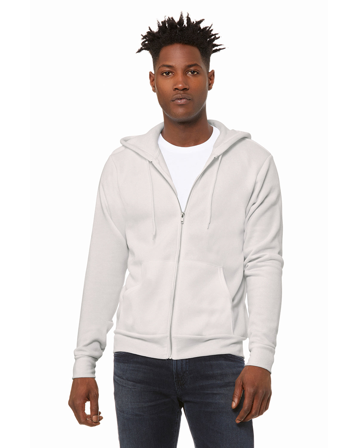 Bella + Canvas 3739 Unisex Sponge Fleece Full-Zip Hooded Sweatshirt