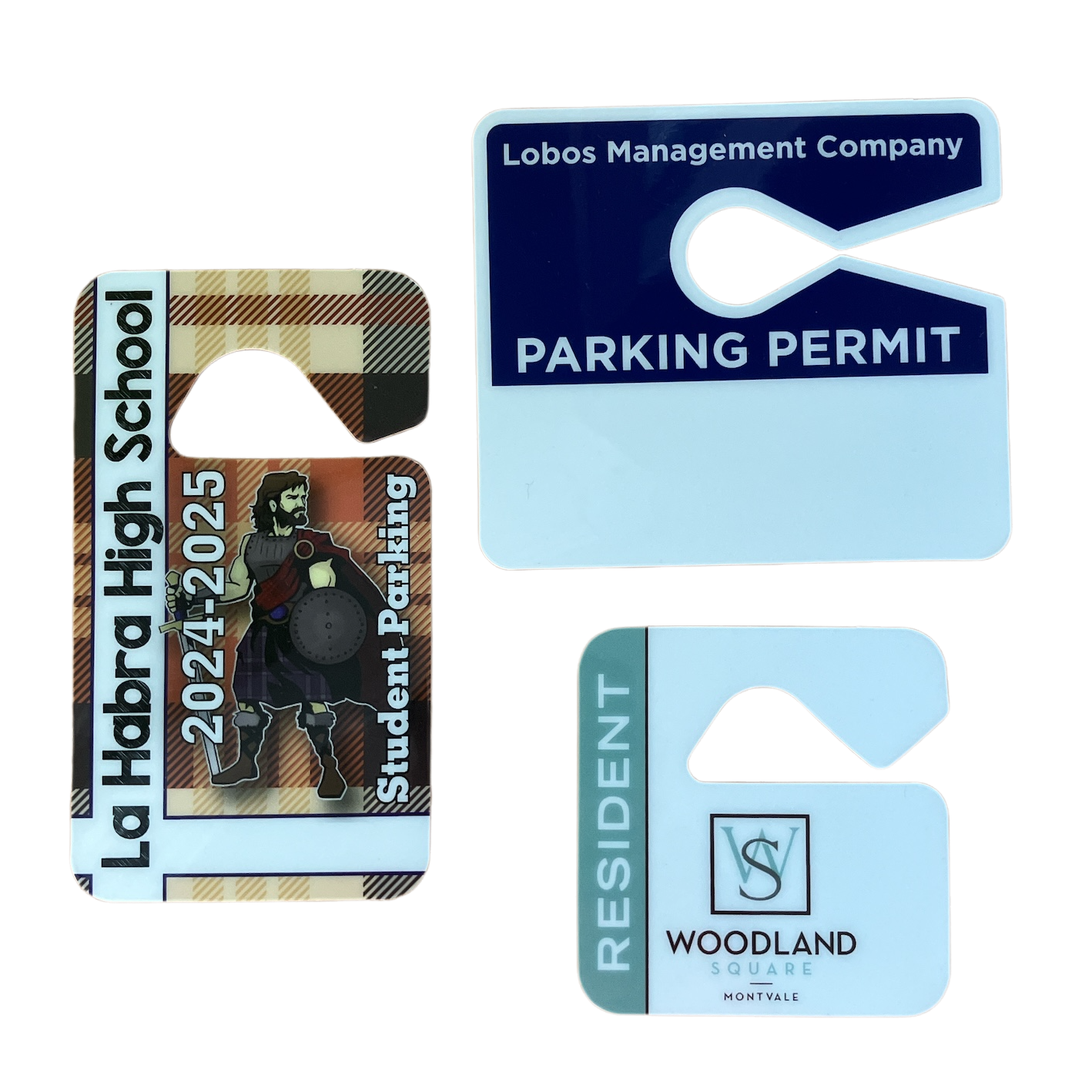 HTP-5 Printed 1 Side 3.5" x 4" Consecutive # Rear View Mirror Hang Tag
