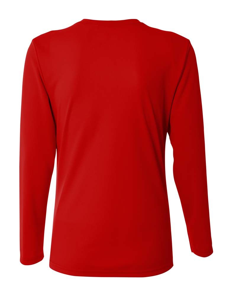 A4 NW3255 Ladies' Birds-Eye Mesh V-Neck T-Shirt