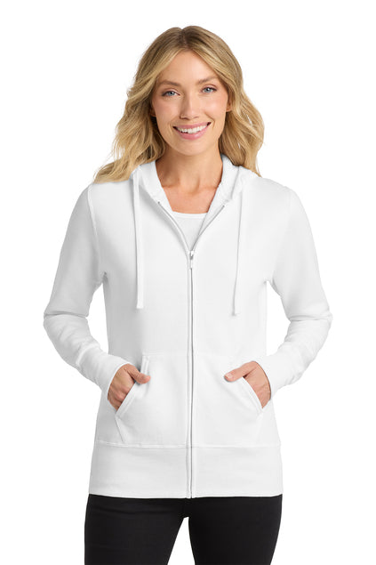 LPC78ZH Port & Co™ Women's Core Fleece Full-Zip Hooded Sweatshirt