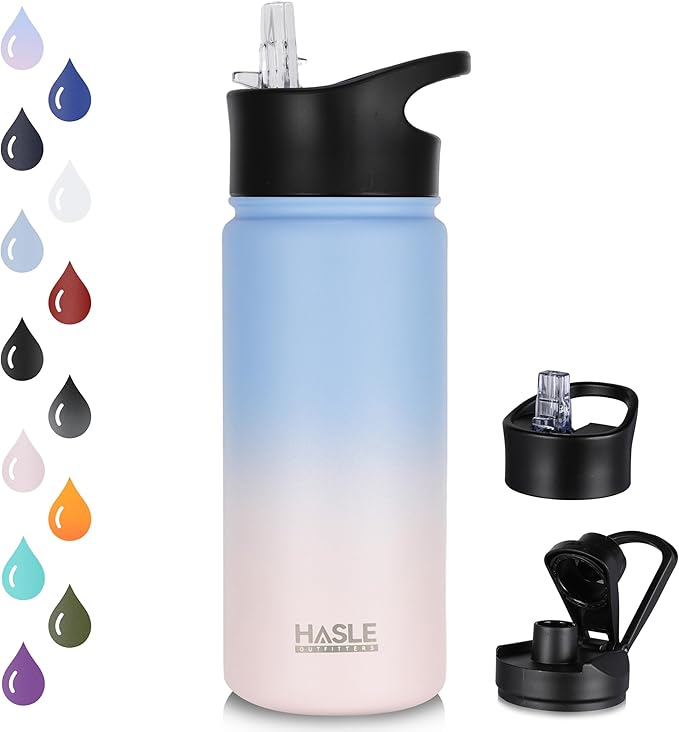 Insulated Water Bottle 16 oz Double Wall Vacuum Stainless Steel Water Bottle with UV Imprint
