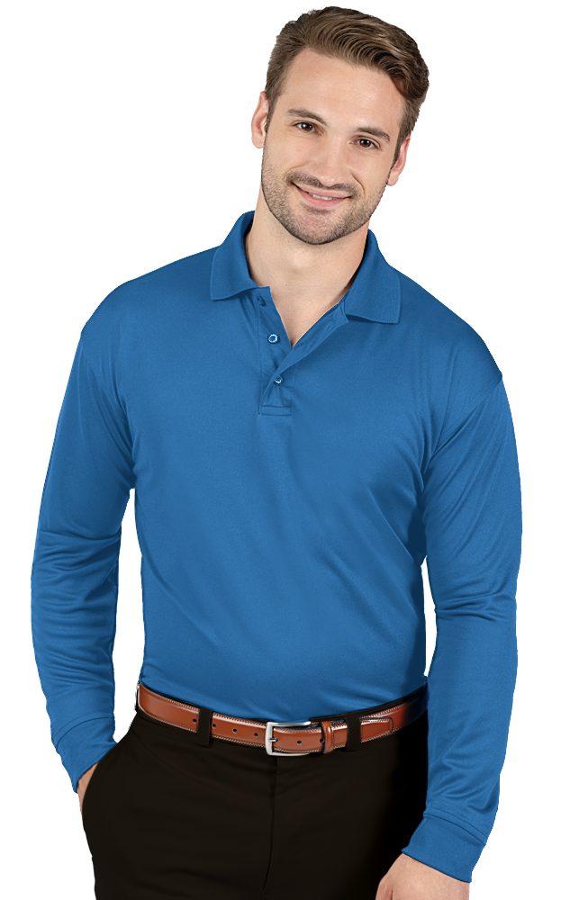 BG7602 Adult Avenger Long Sleeve Polo