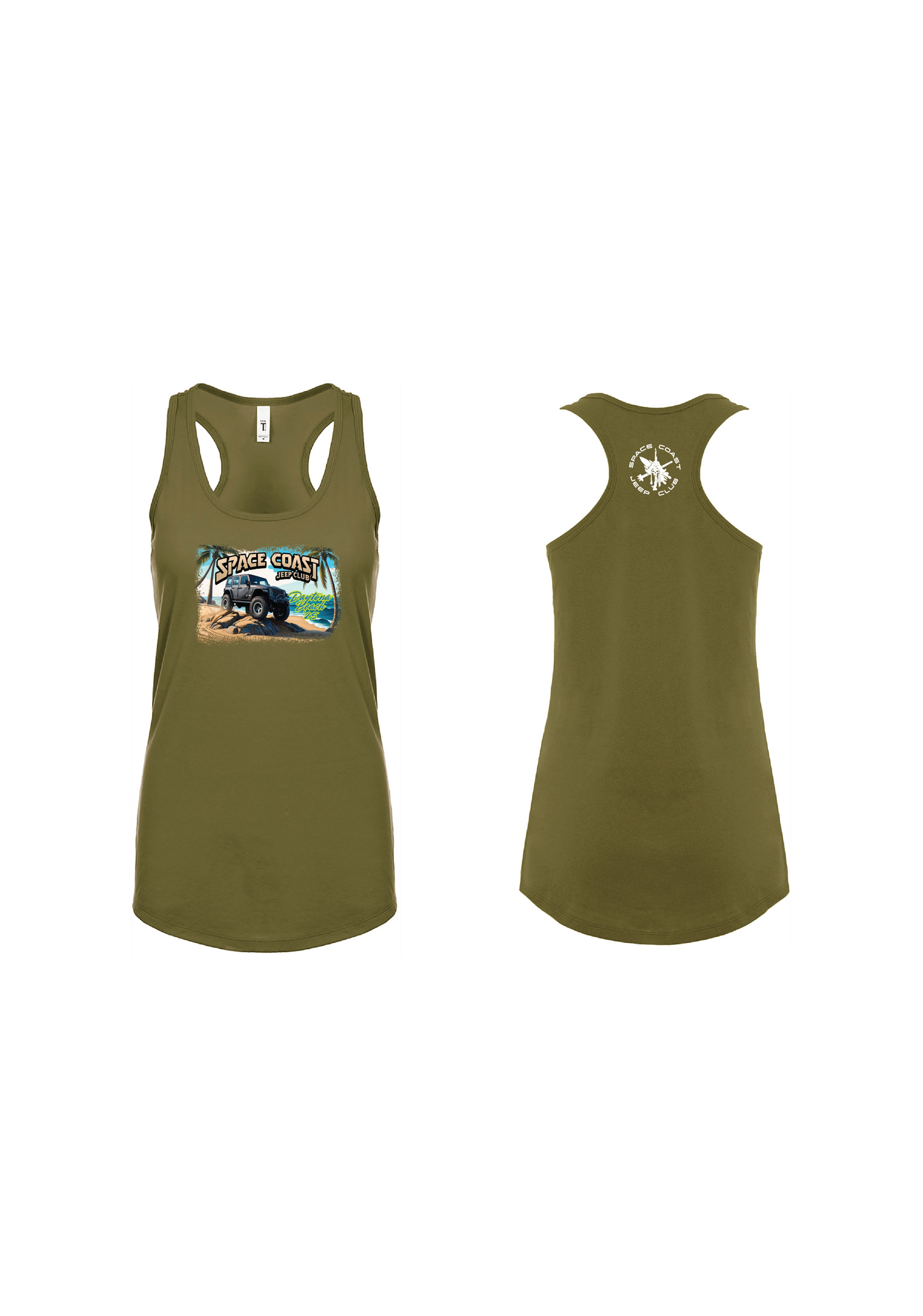 SCJC Green Font n1533 Next Level Apparel Ladies' Ideal Racerback Tank