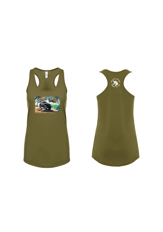 SCJC Green Font n1533 Next Level Apparel Ladies' Ideal Racerback Tank