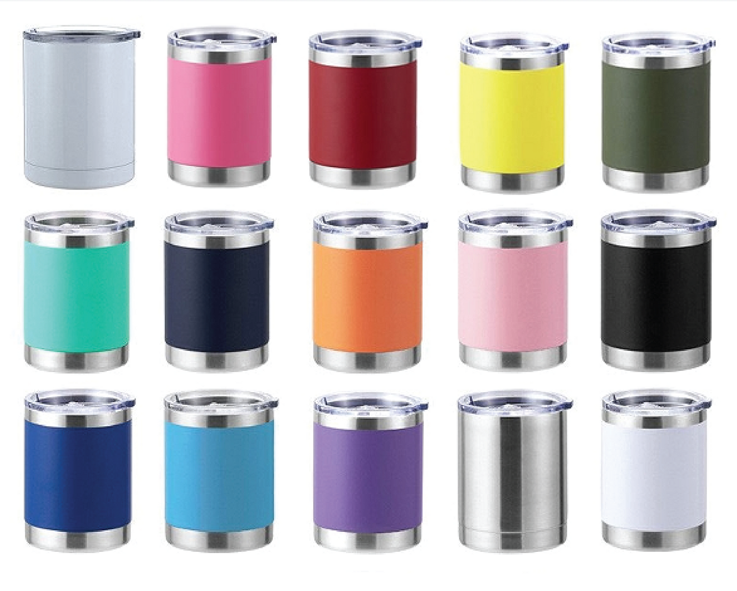 10oz Powder Coated Tumbler w/ Full Color Imprint