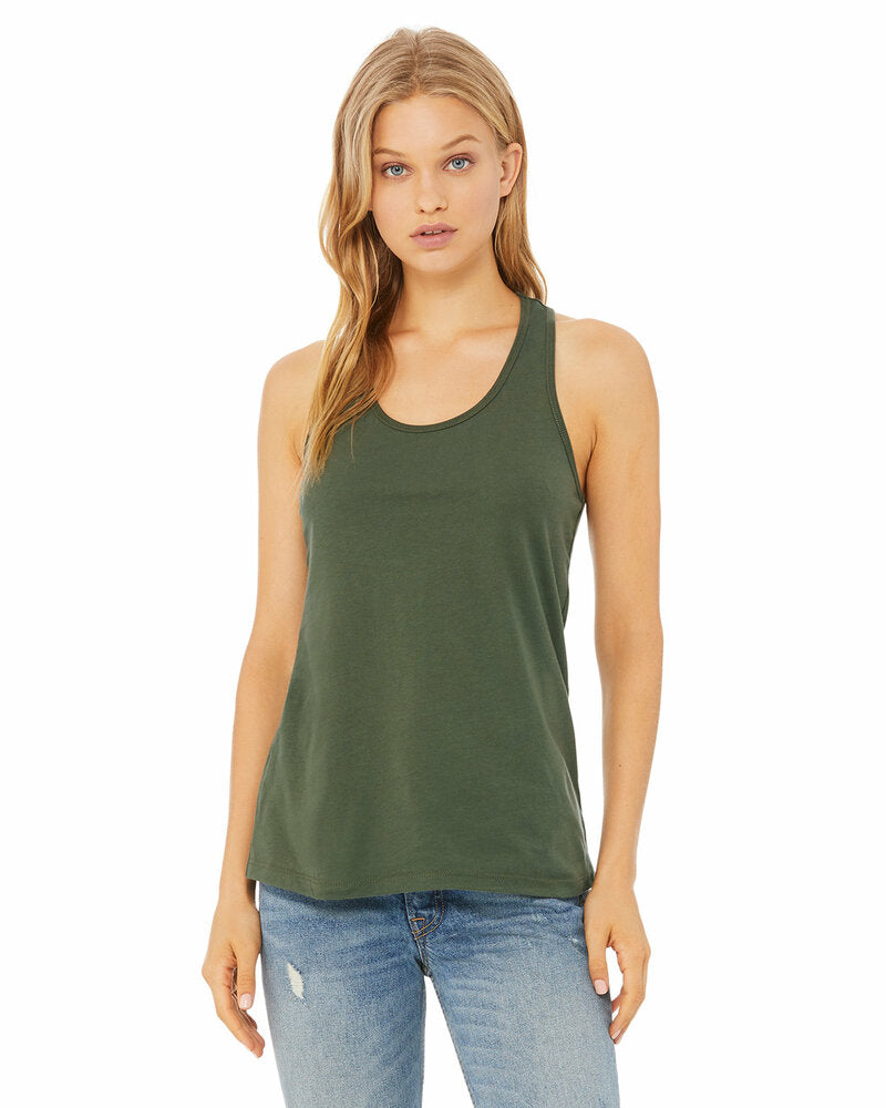 Bella + Canvas B6008 Women's Jersey Racerback Tank