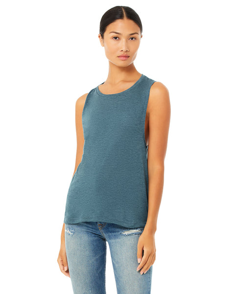 Bella + Canvas B8803 Women's Flowy Scoop Muscle Tank