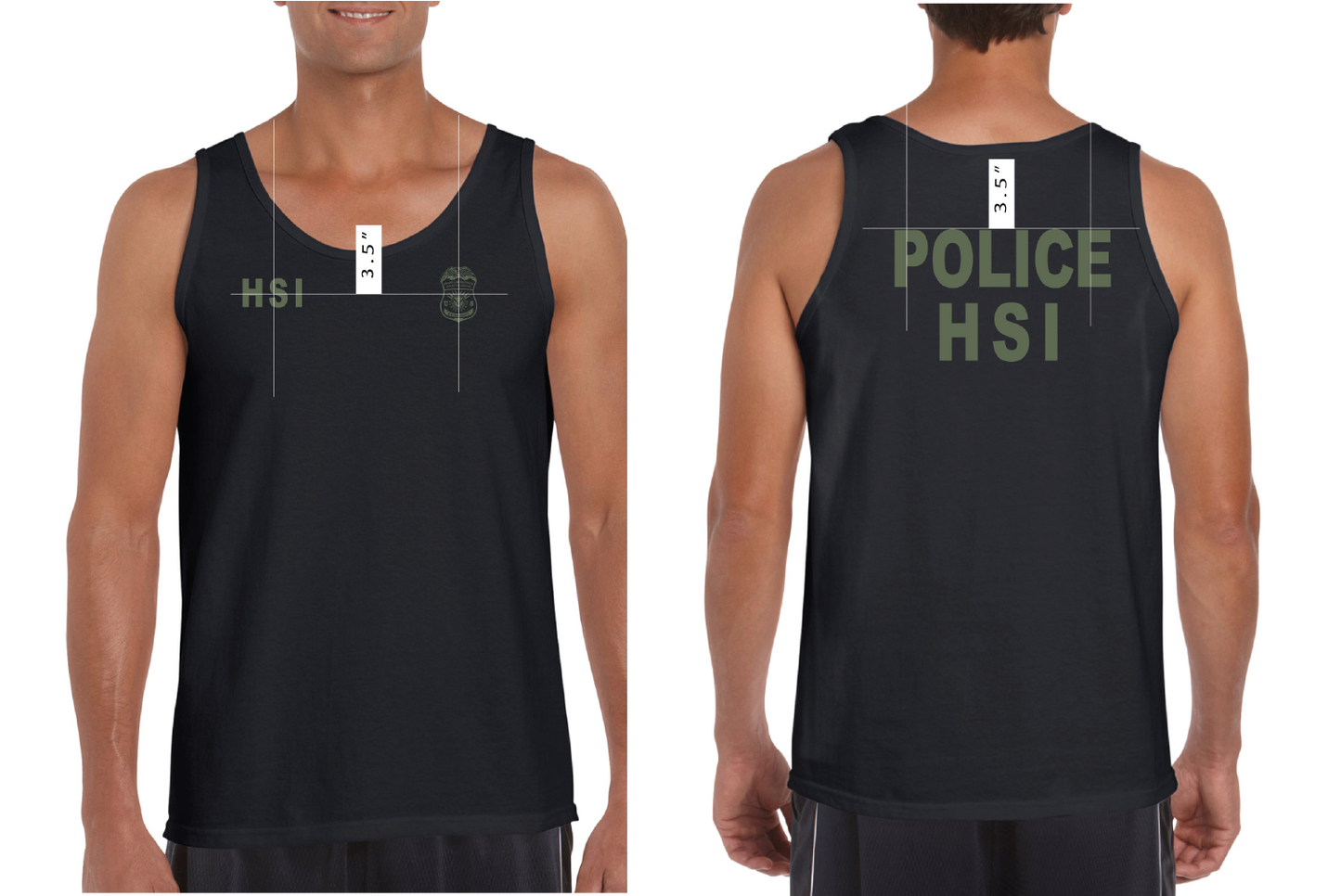 HSI Tank 64200 with front and back images