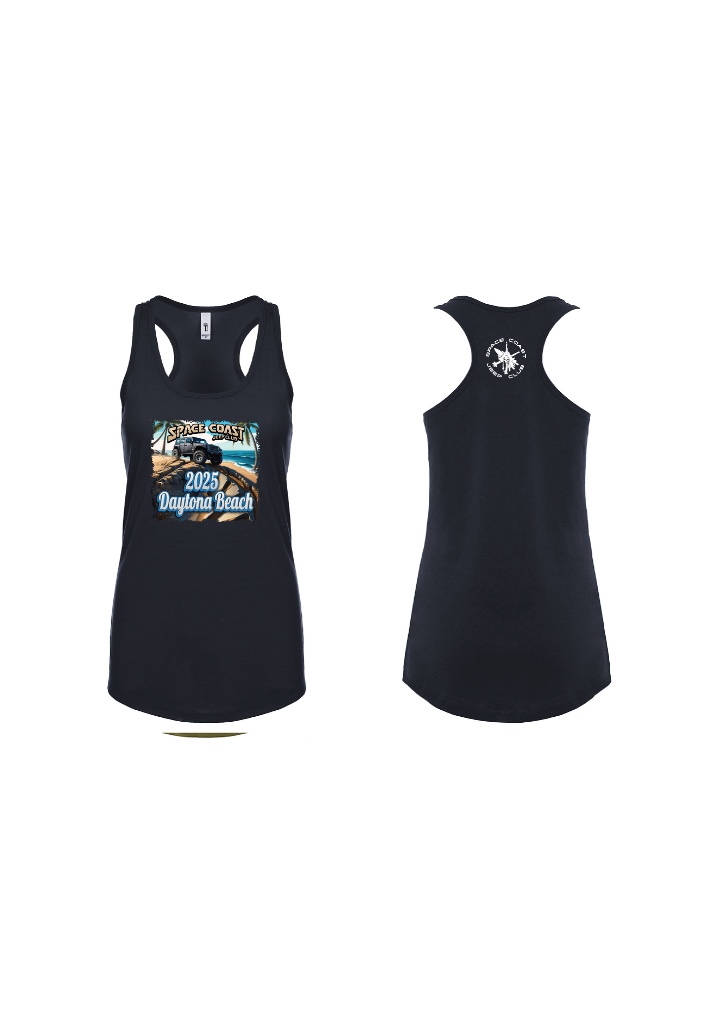 SCJC Blue Font n1533 Next Level Apparel Ladies' Ideal Racerback Tank