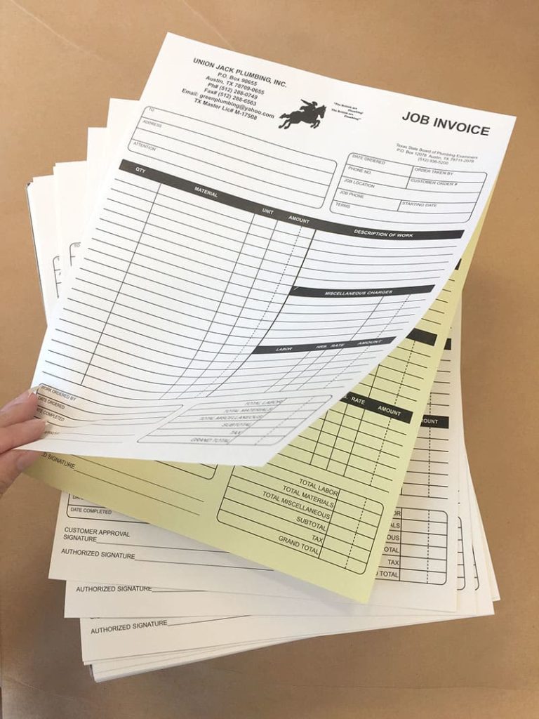 8.5 x 11 Carbonless Paper, 2 Part (Canary/White)