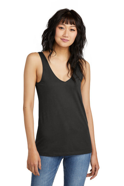 District DT154 Women's Perfect Blend ® CVC V-Neck Tank