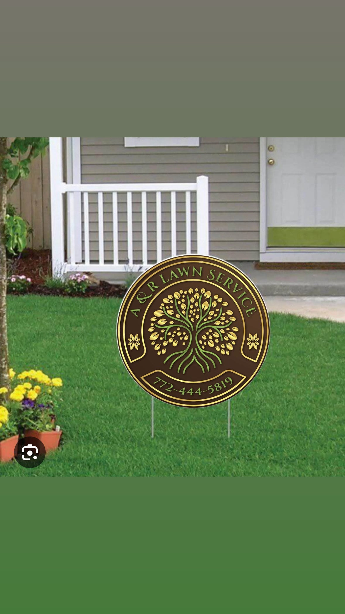 Die-Cut Yard Sign w/Stake