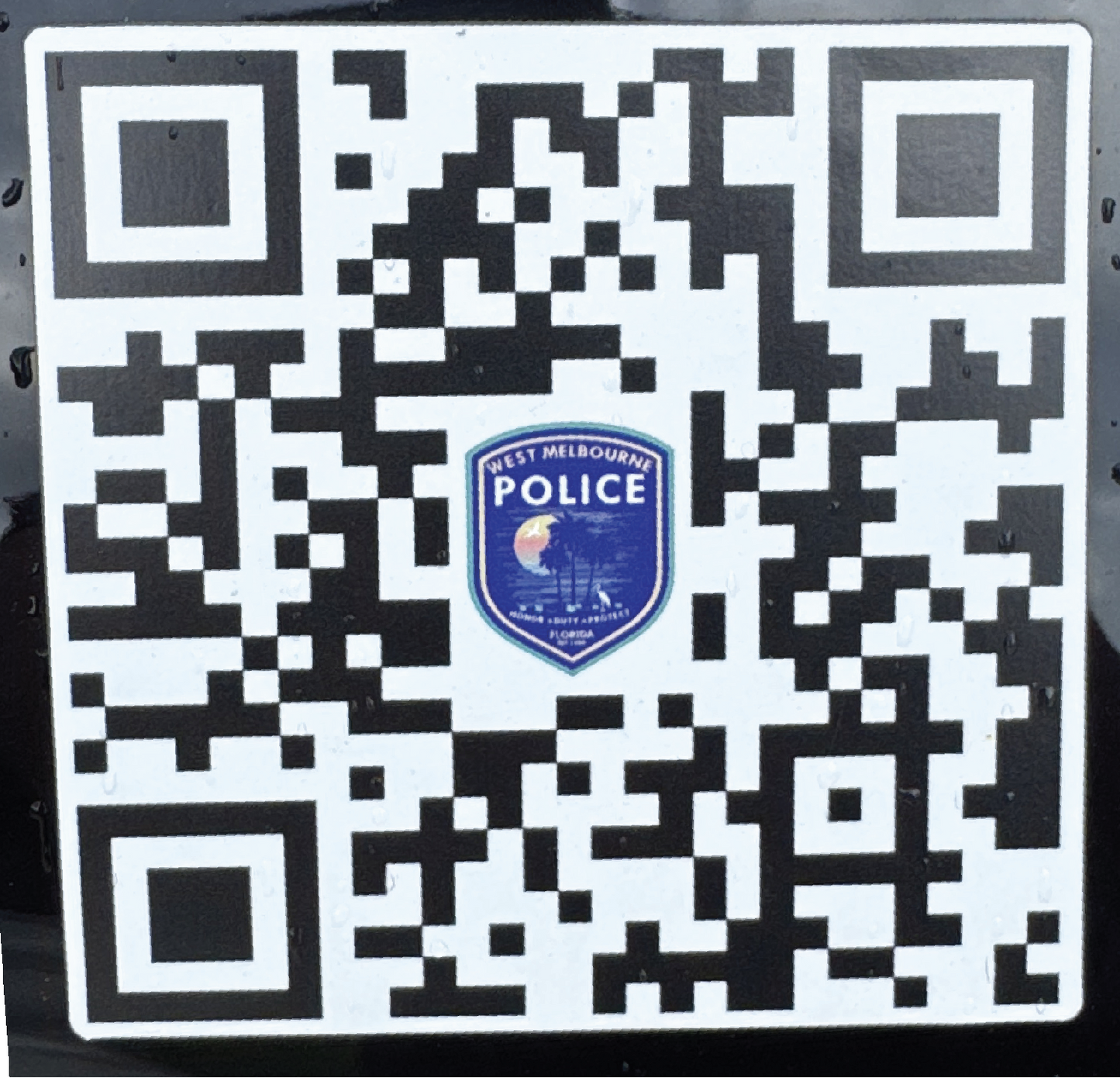 WMPD Partol car QR Code Passenger side rear 4" x 4"