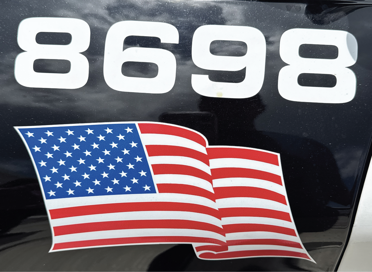 WMPD Patrol Car Front Side Fender Graphics (One Side)