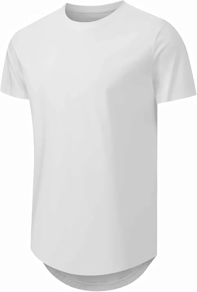 Big and Tall T-Shirts Casual Stretch Short-Sleeve Shirts for Men