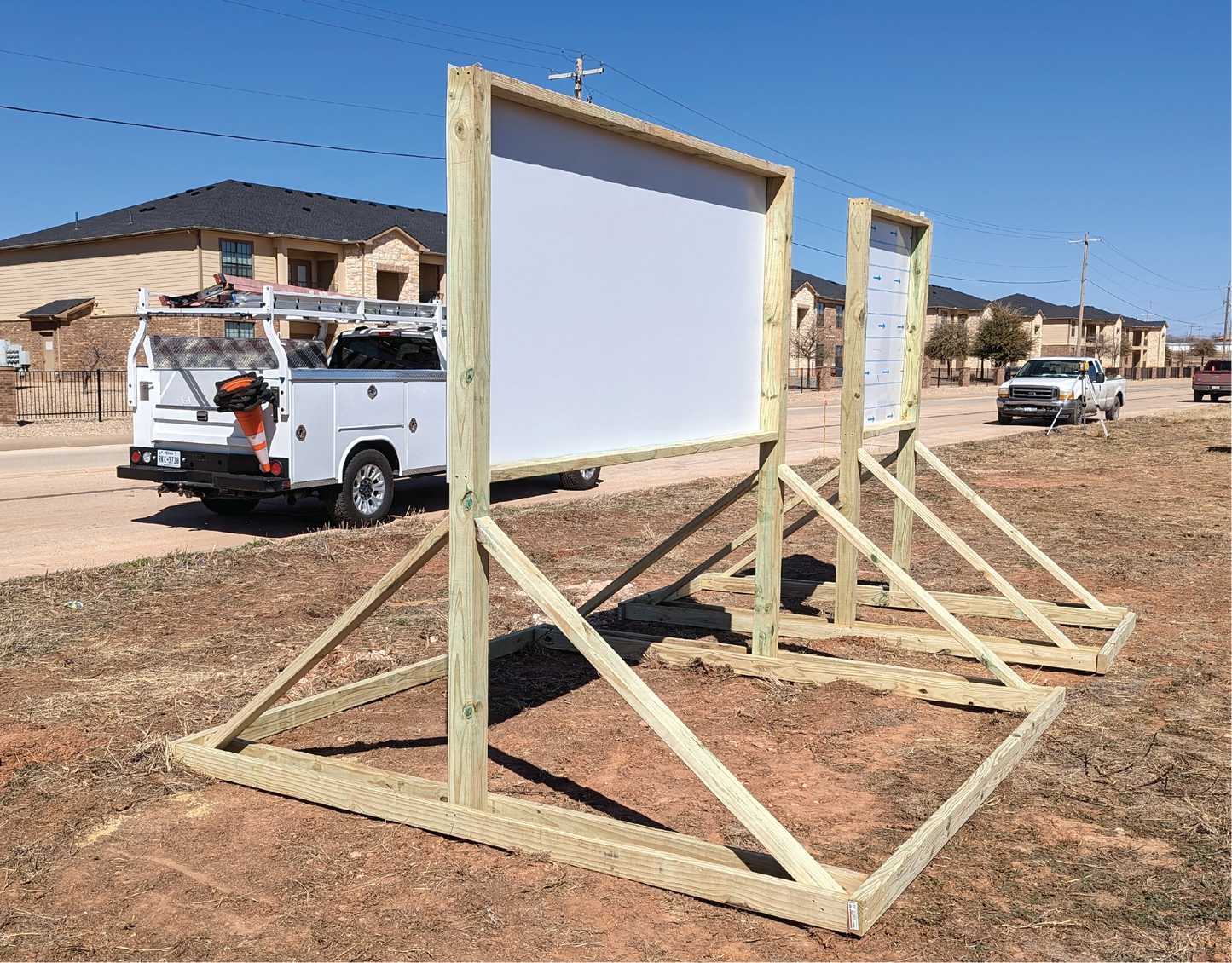 8' x 4' Wood framed with 4x4 and 2x4 pressure treated wood