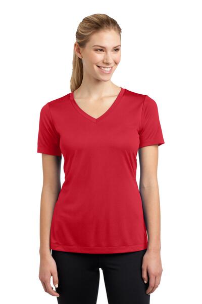 Sport-Tek LST353 Ladies PosiCharge ® Competitor™ V-Neck Tee