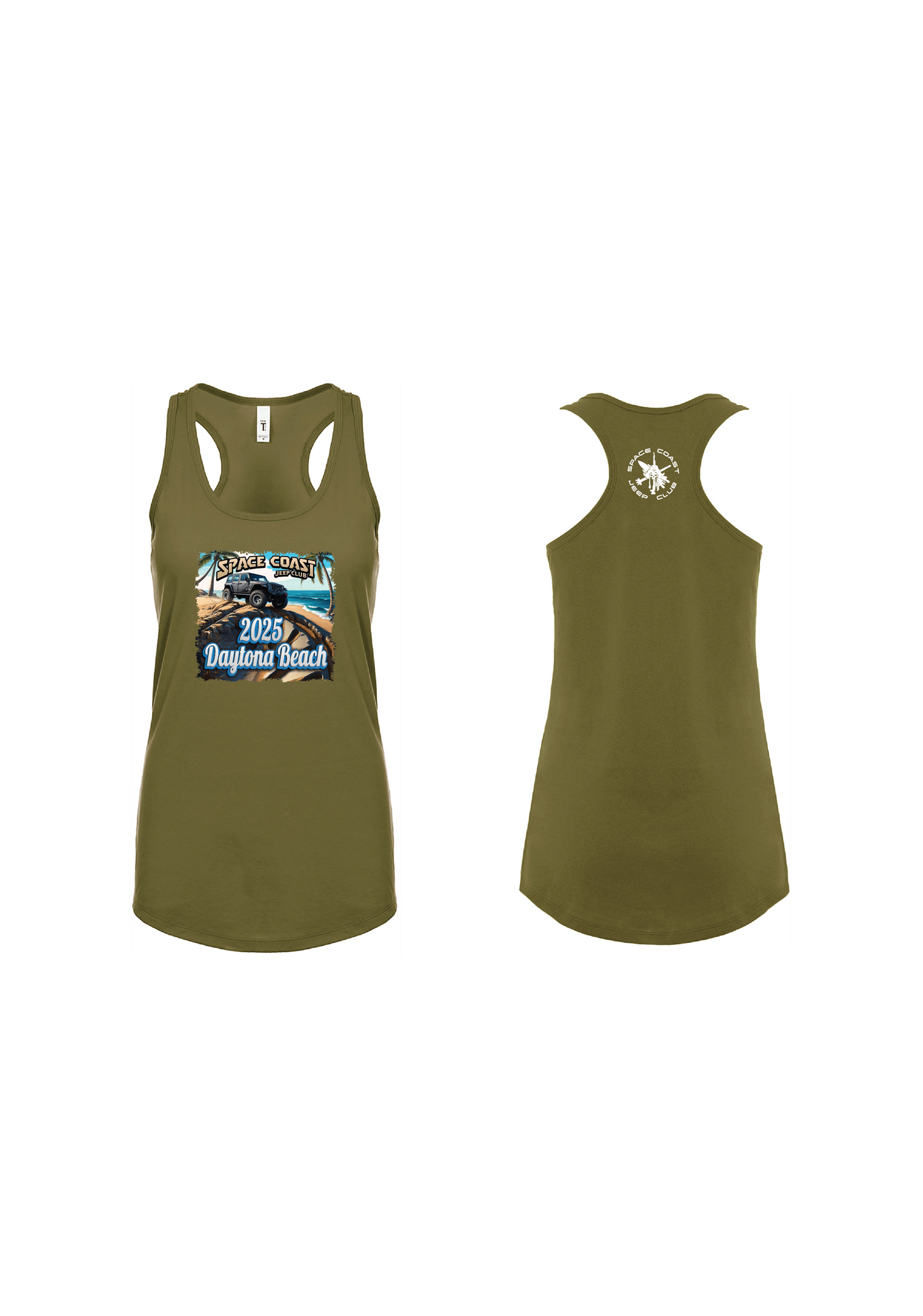 SCJC Blue Font n1533 Next Level Apparel Ladies' Ideal Racerback Tank