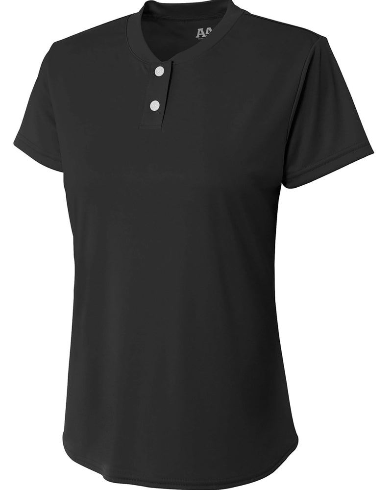 A4 NW3143 Ladies' Tek 2-Button Henley Shirt