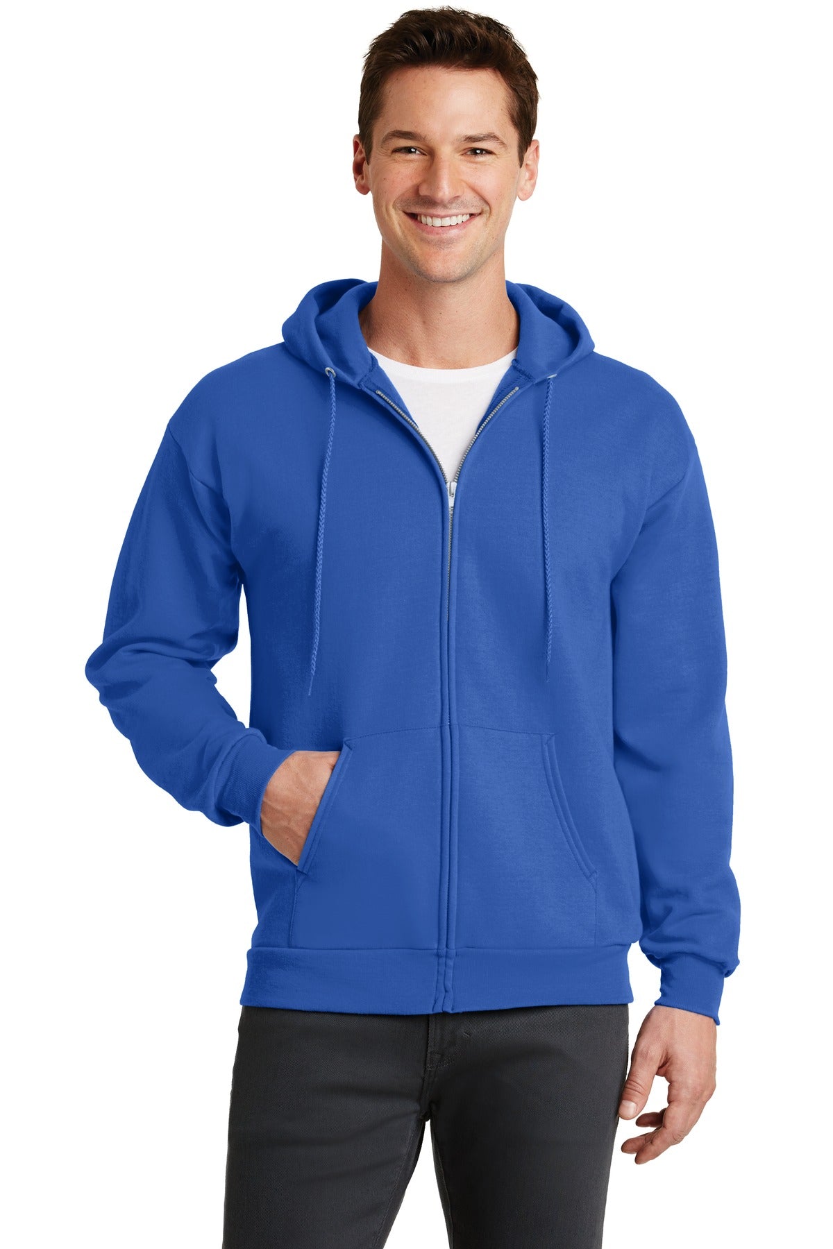 Port & Company PC78ZH Core Fleece Full-Zip Hooded Sweatshirt Colors #1