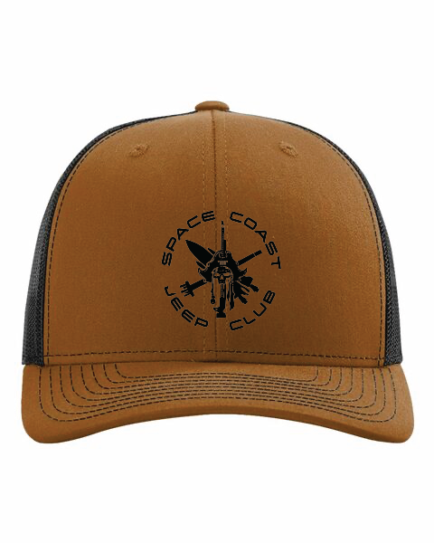 SCJC Richardson 112 Trucker Hat BLACK LOGO