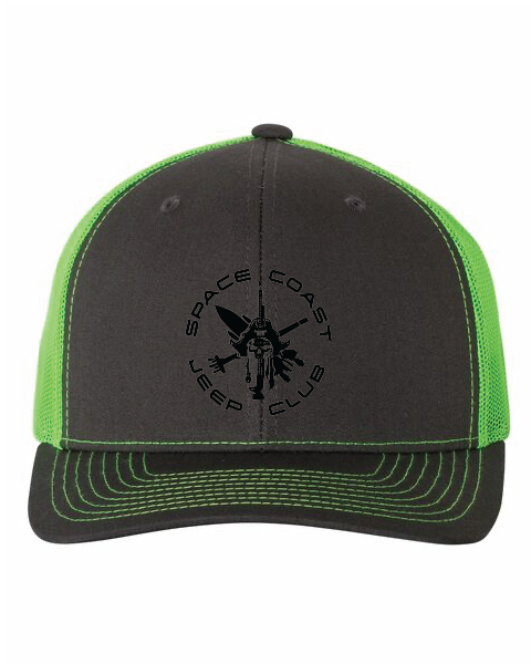 SCJC Richardson 112 Trucker Hat BLACK LOGO