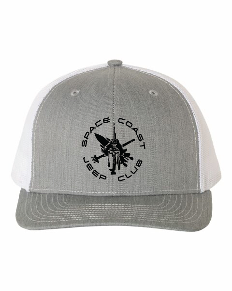 SCJC Richardson 112 Trucker Hat BLACK LOGO