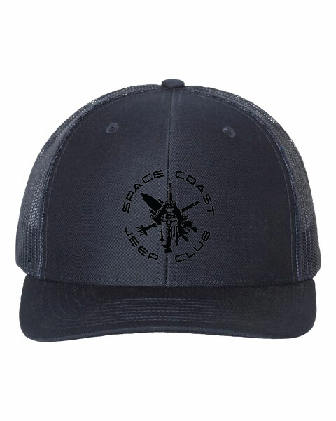 SCJC Richardson 112 Trucker Hat BLACK LOGO