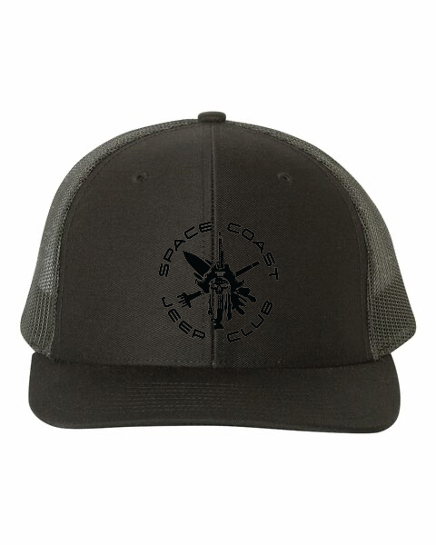 SCJC Richardson 112 Trucker Hat BLACK LOGO