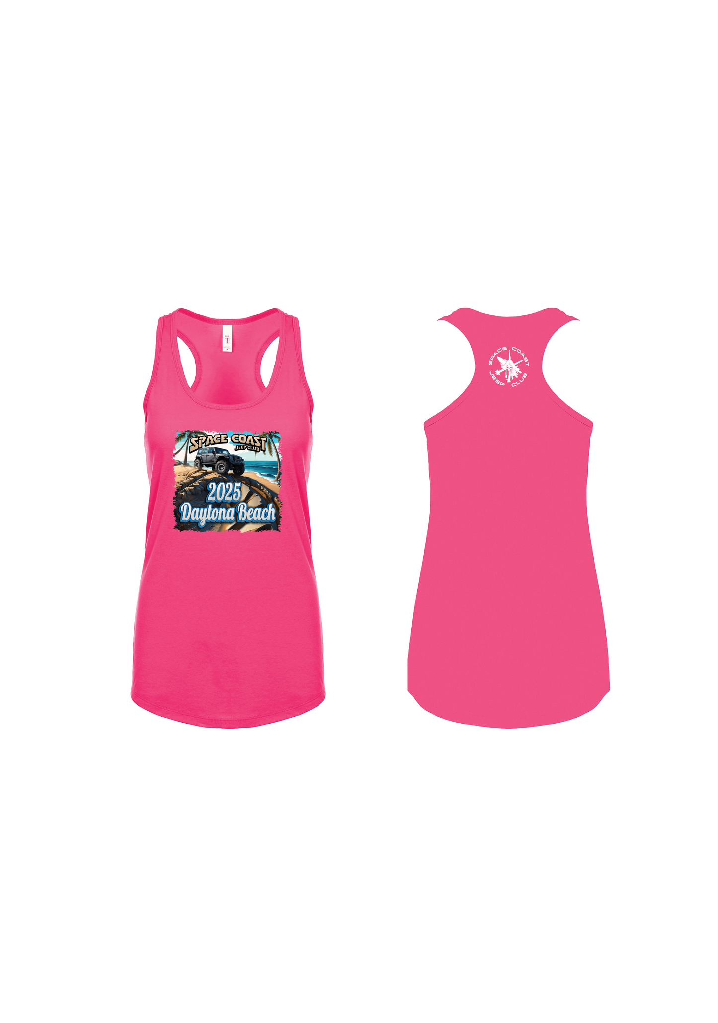 SCJC Blue Font n1533 Next Level Apparel Ladies' Ideal Racerback Tank