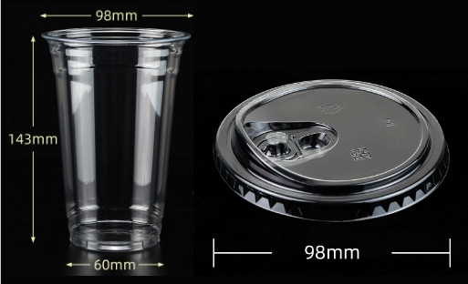 20oz PET cup with Coffee Lid - GLPS