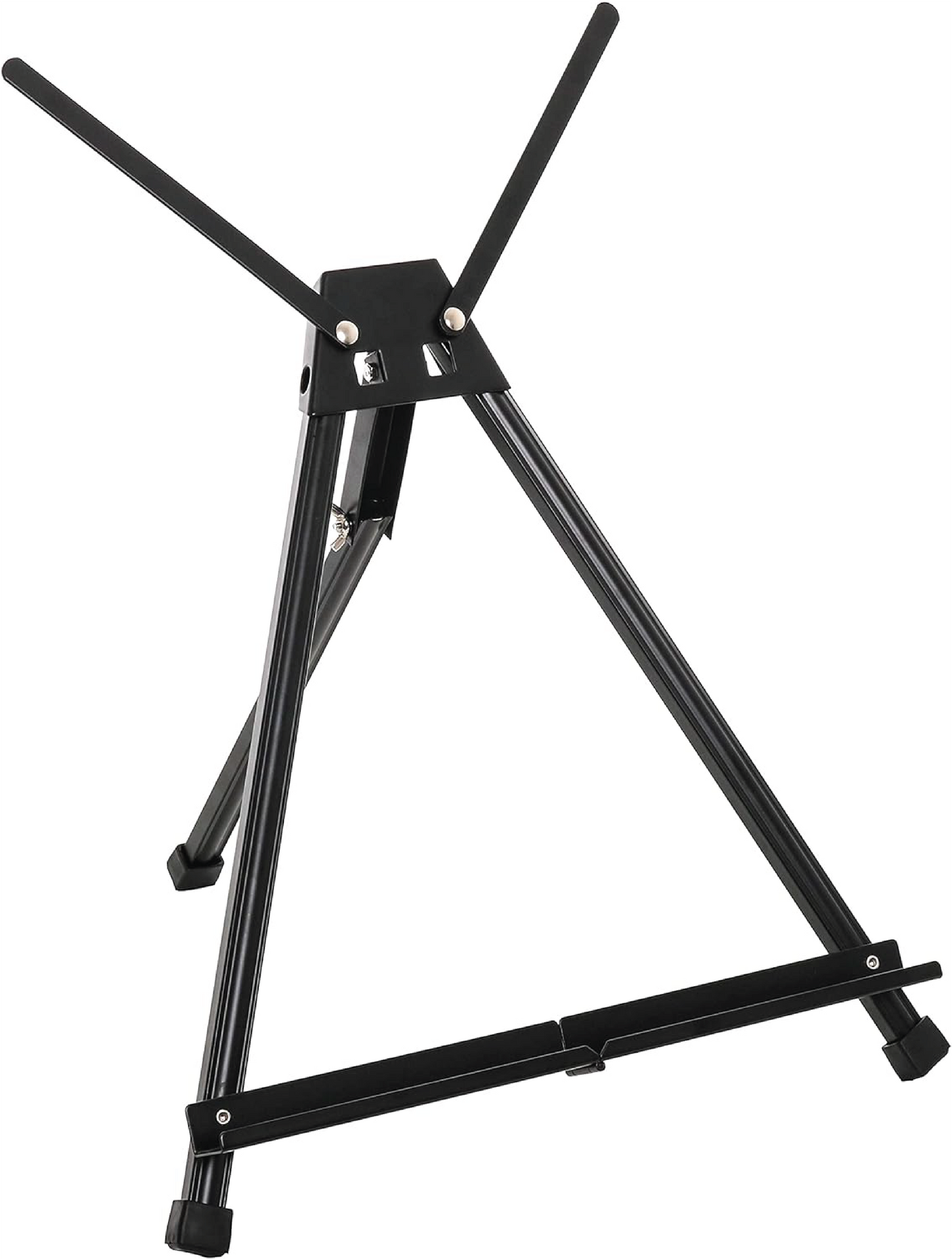 15" to 21" High Adjustable Black Aluminum Tabletop Display