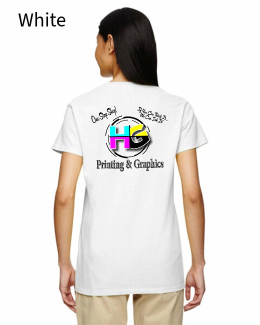 Gildan G500VL Ladies Heavy Cotton ™ 100% Cotton V-Neck T-Shirt