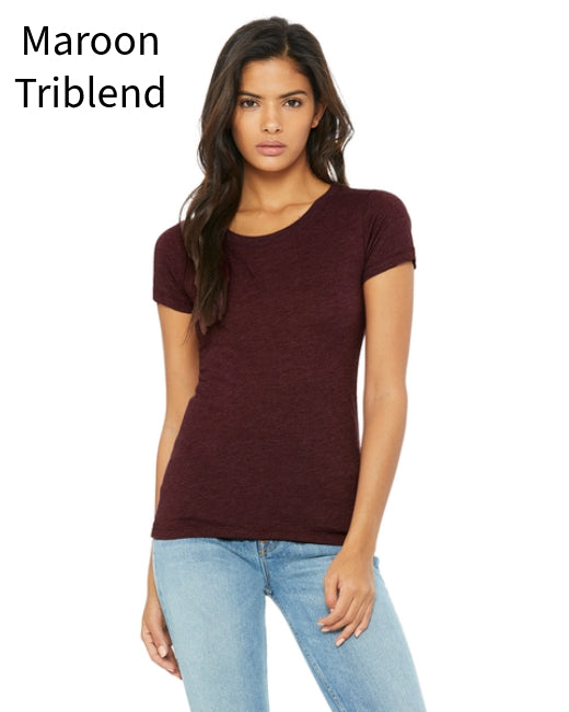 Bella + Canvas B8413 Women's Triblend Short Sleeve Tee