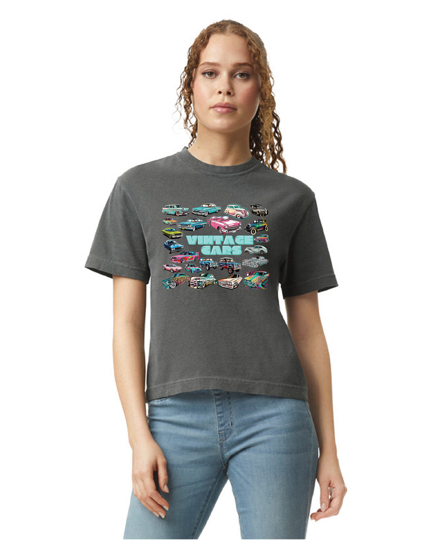 Vintage Cars Middie T-Shirt