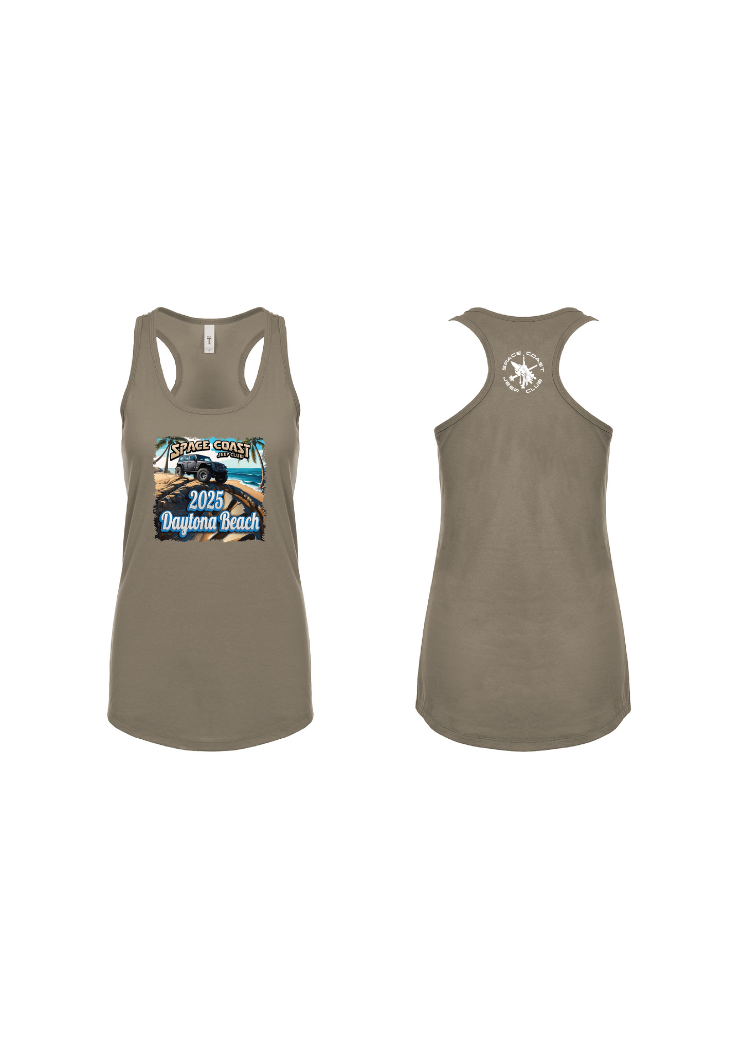 SCJC Blue Font n1533 Next Level Apparel Ladies' Ideal Racerback Tank