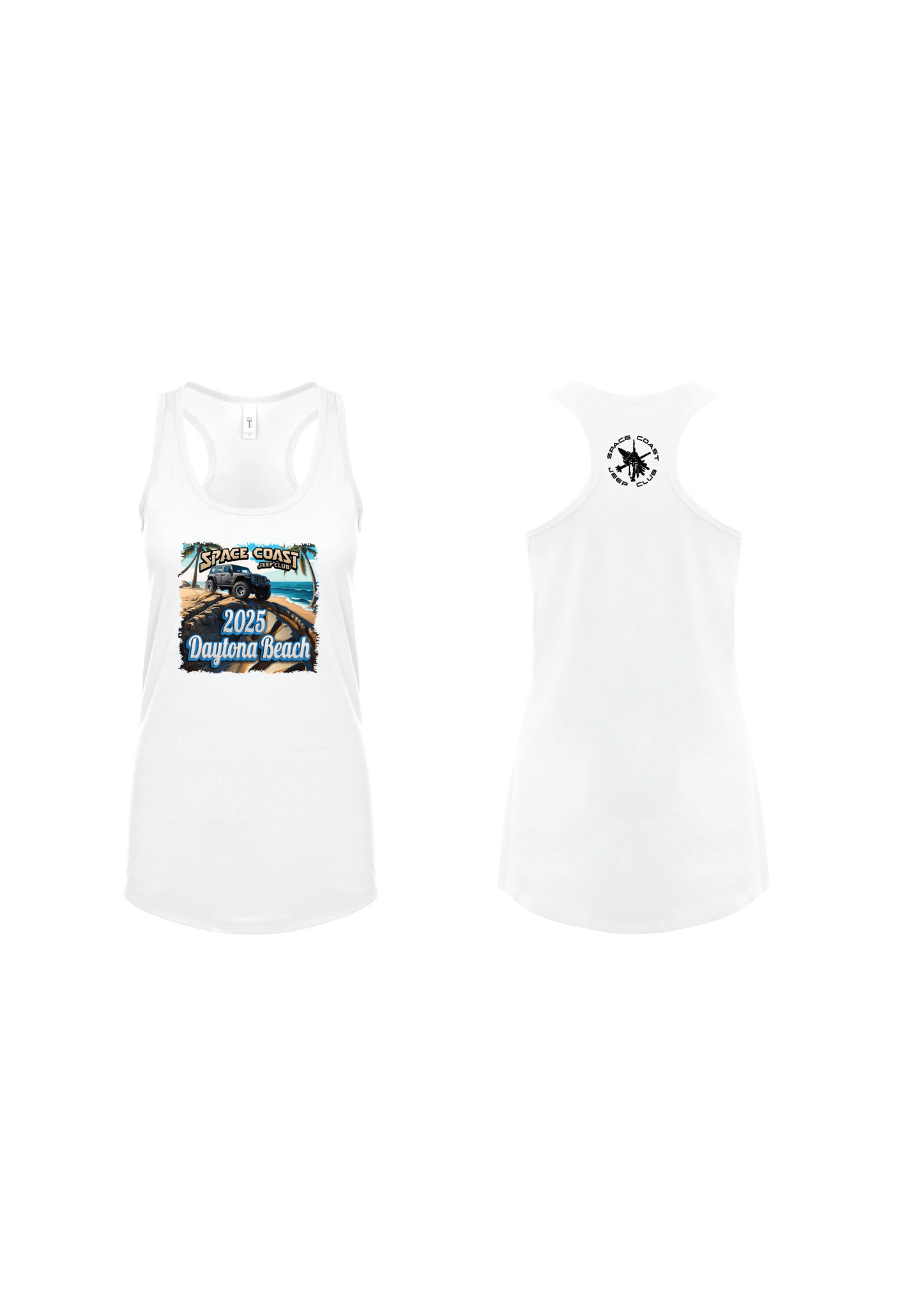 SCJC Blue Font n1533 Next Level Apparel Ladies' Ideal Racerback Tank
