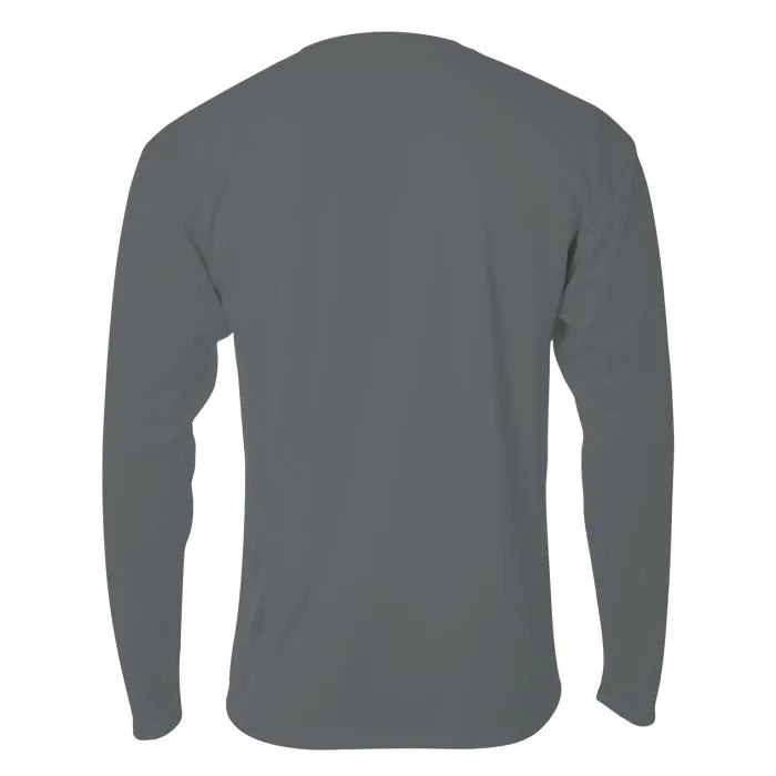 A4 N3253 Men's Long Sleeve Crew Birds Eye Mesh Tee