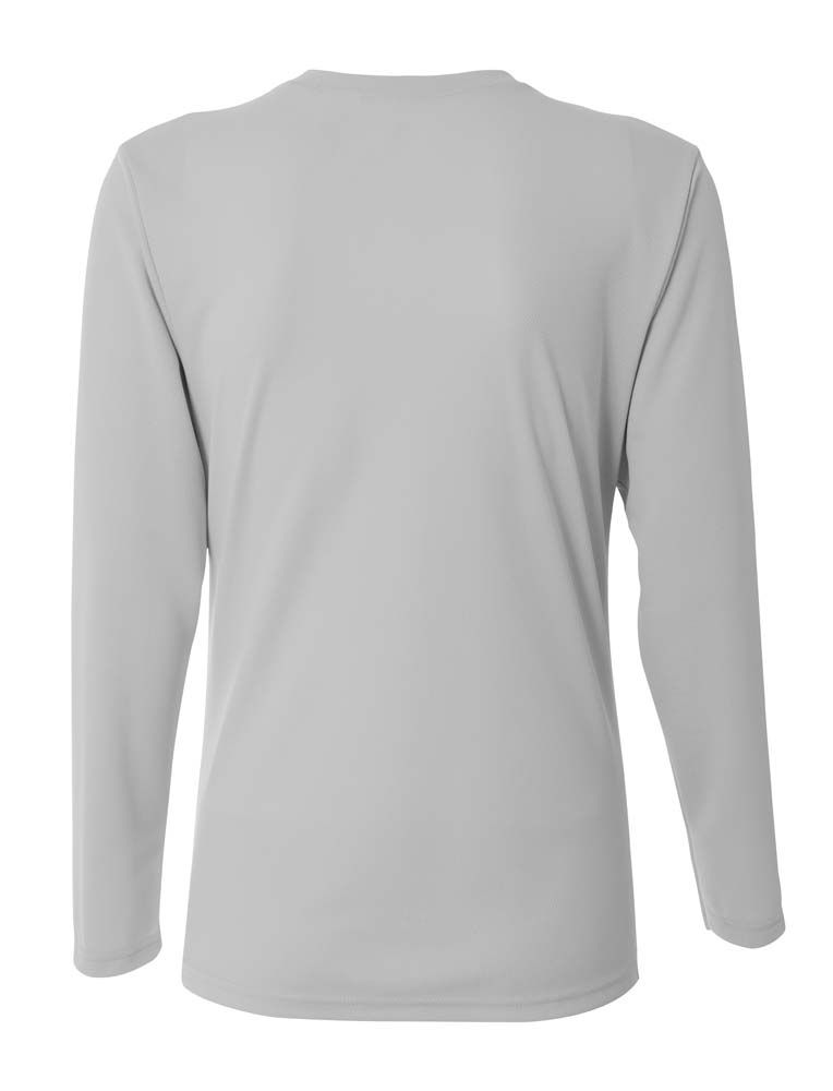 A4 NW3255 Ladies' Birds-Eye Mesh V-Neck T-Shirt