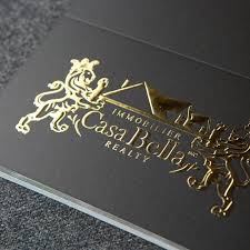 Premium Business Cards 2" X 3.5" 16PT Suede Business Cards w/ Raised Foil