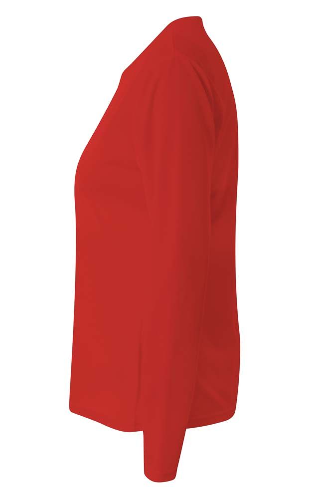 A4 NW3255 Ladies' Birds-Eye Mesh V-Neck T-Shirt