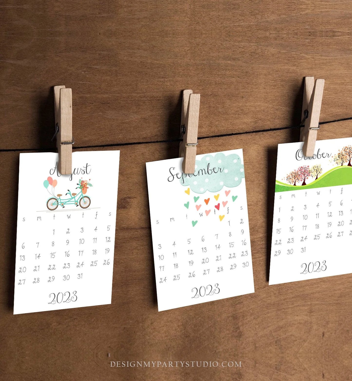 13 Page 4" x 6" 14pt Calendar