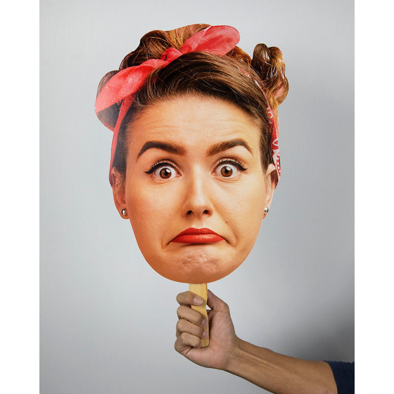 Face Cut Out Hand Fans