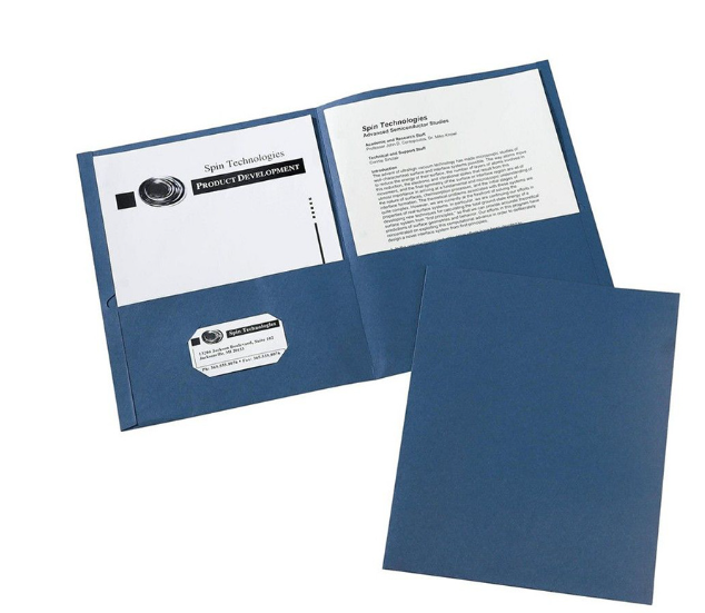 9" x 12" Foil Stamped Folders