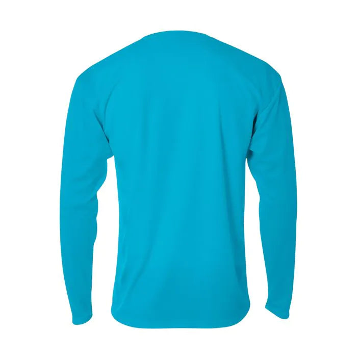 A4 N3253 Men's Long Sleeve Crew Birds Eye Mesh Tee