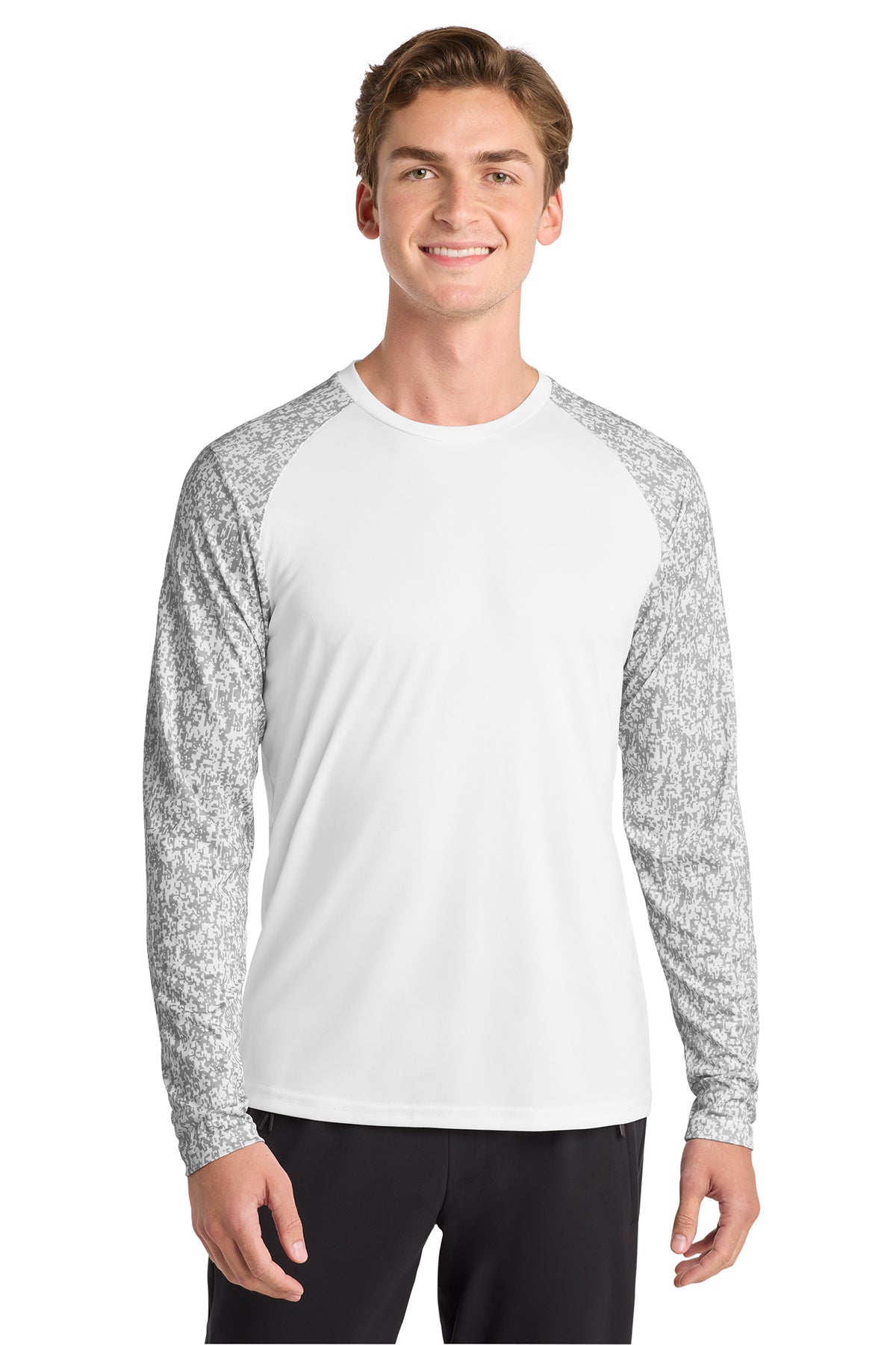 Sport-Tek ST460LS Long Sleeve Digi Camo Tee